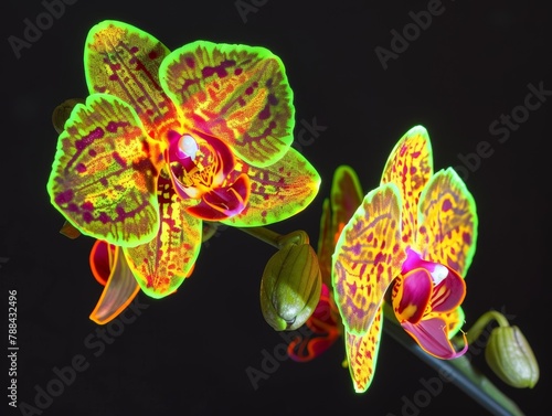 Fluorescent Orchids