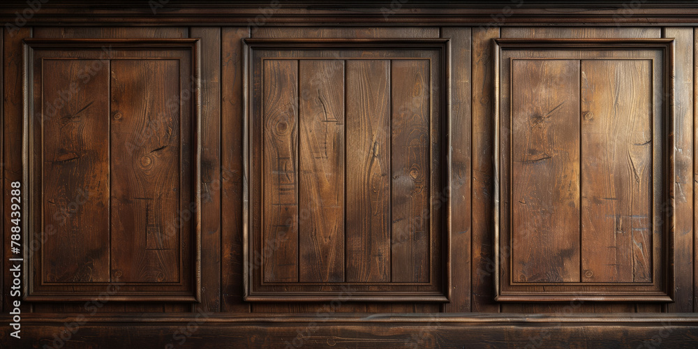 brown paneling wall background , empty room interior with wooden wall panels, copy space, Luxury wood paneling background or texture brown paneling wall background , empty room interior with wooden wall panels, copy space, Luxury wood paneling background or texture