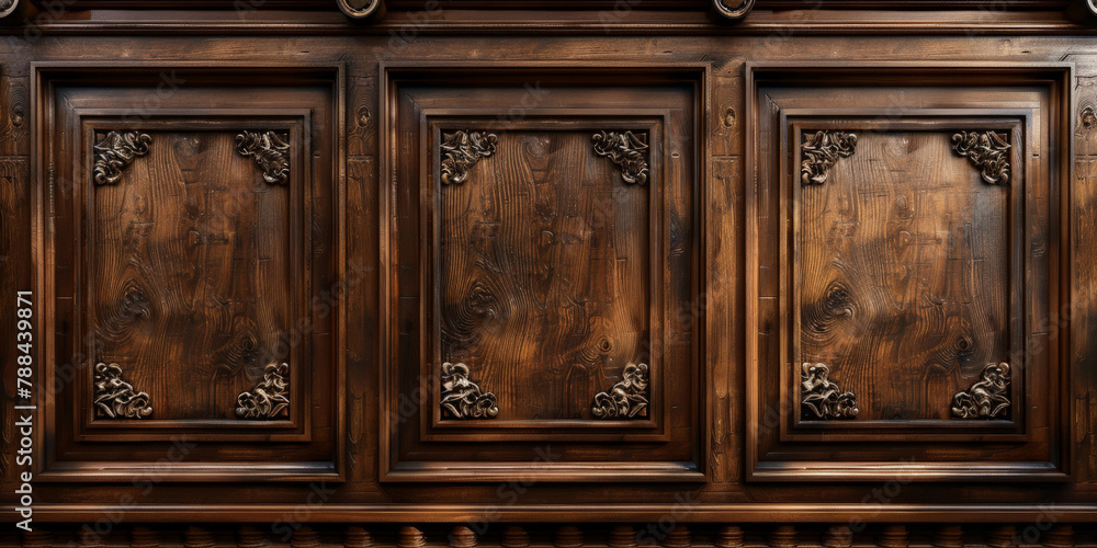 brown paneling wall background , empty room interior with wooden wall panels, copy space, Luxury wood paneling background or texture brown paneling wall background , empty room interior with wooden wall panels, copy space, Luxury wood paneling background or texture