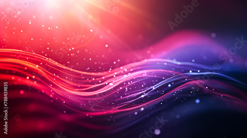 Abstract Orange Lights Background Vector. Bokeh light fractal beauty, psychedelic art, neon effects, digital abstract creation come together beautifully