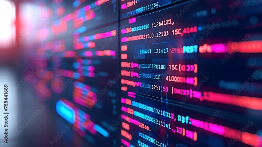 A digital defense strategy comes to life with a secure network vibe, as the camera zooms in on a close-up of a firewall interface