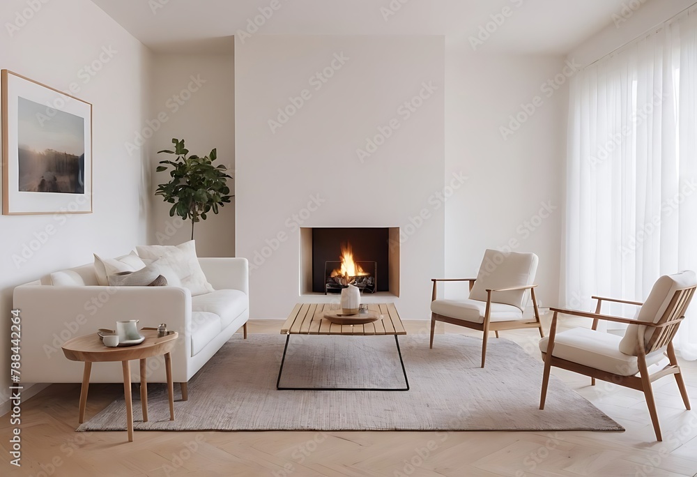 Frame mockup, ISO A paper size. Living room wall poster mockup. Interior mockup with house background. Modern interior design. 3D render Frame mockup, ISO A paper size. Living room wall poster mockup. Interior mockup with house background. Modern interior design. 3D render
