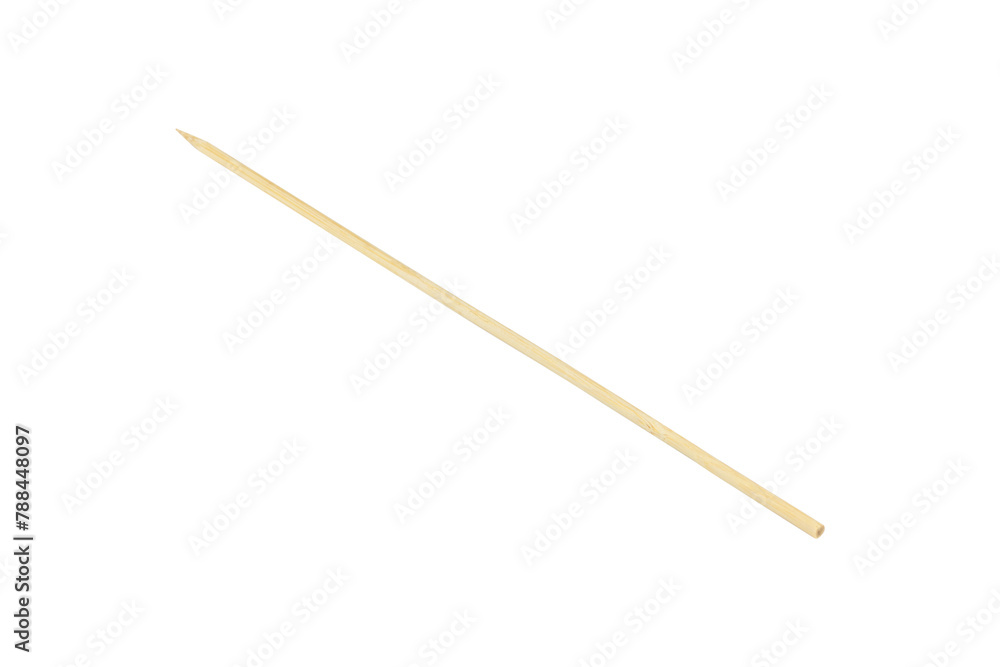wooden barbecue skewer isolated from background wooden barbecue skewer isolated from background