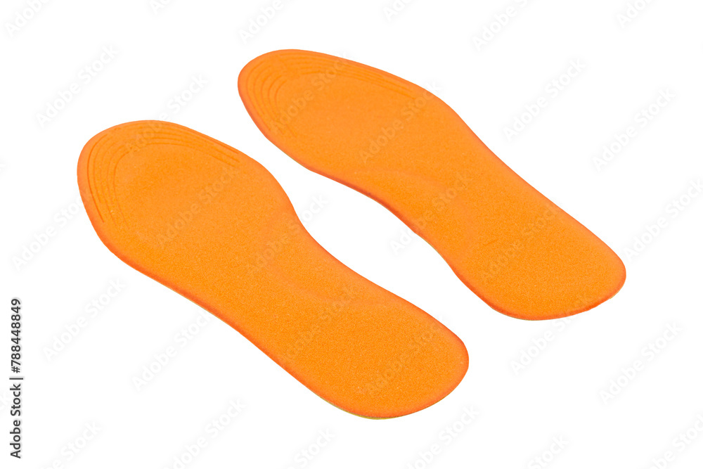 universal size shoe insoles isolated from background universal size shoe insoles isolated from background