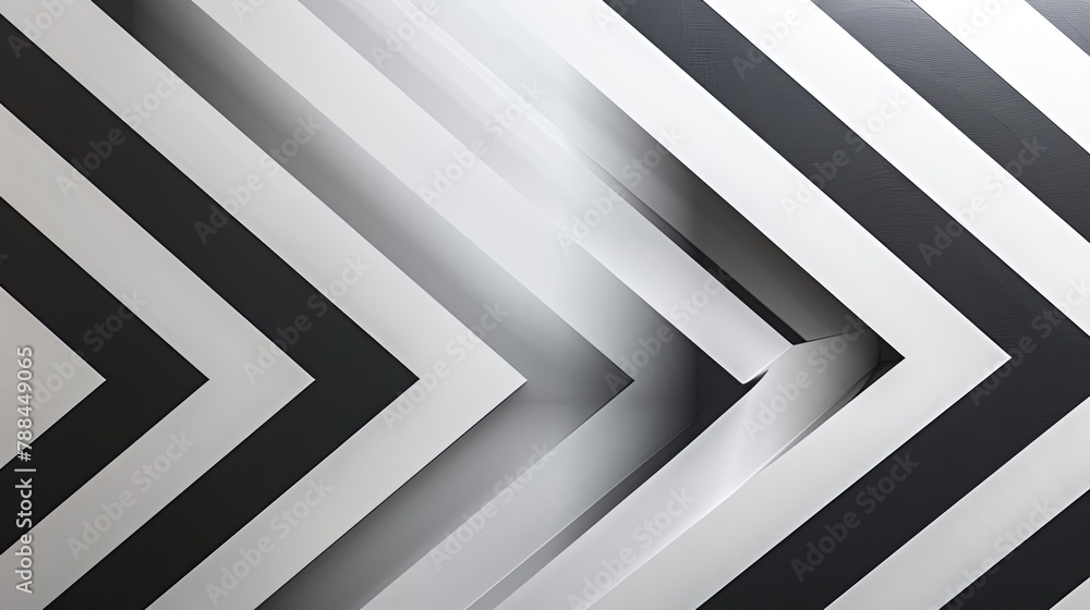 Obraz premium An abstract image showcasing a pattern with black and white stripes.