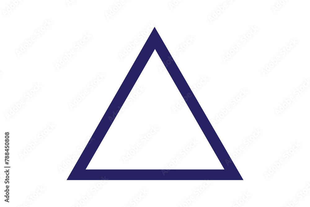 Vector of triangle icon Vector of triangle icon