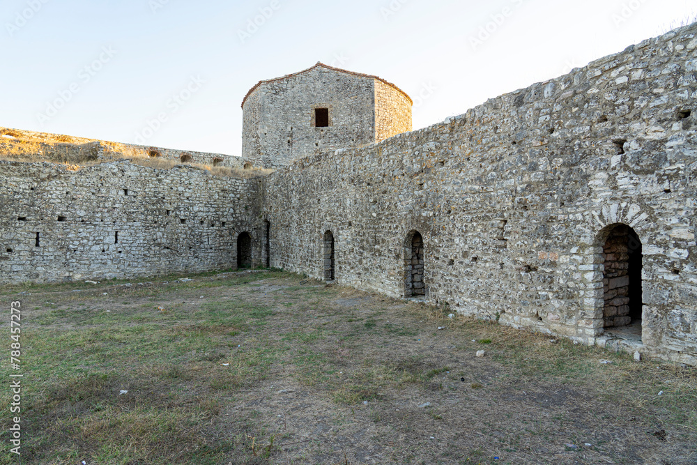 Interior of Venetian Triangular Castle,kalaja trembling venetian, Butrint-Albania.