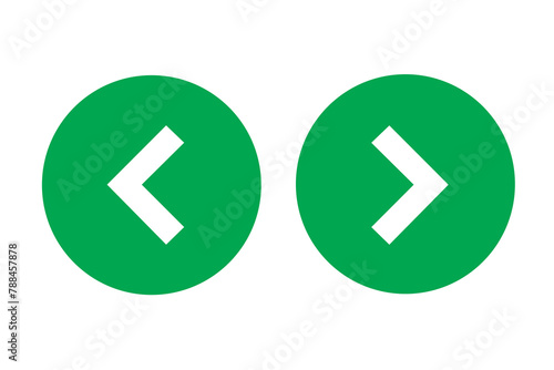 Left right or back next icon button vector. photo