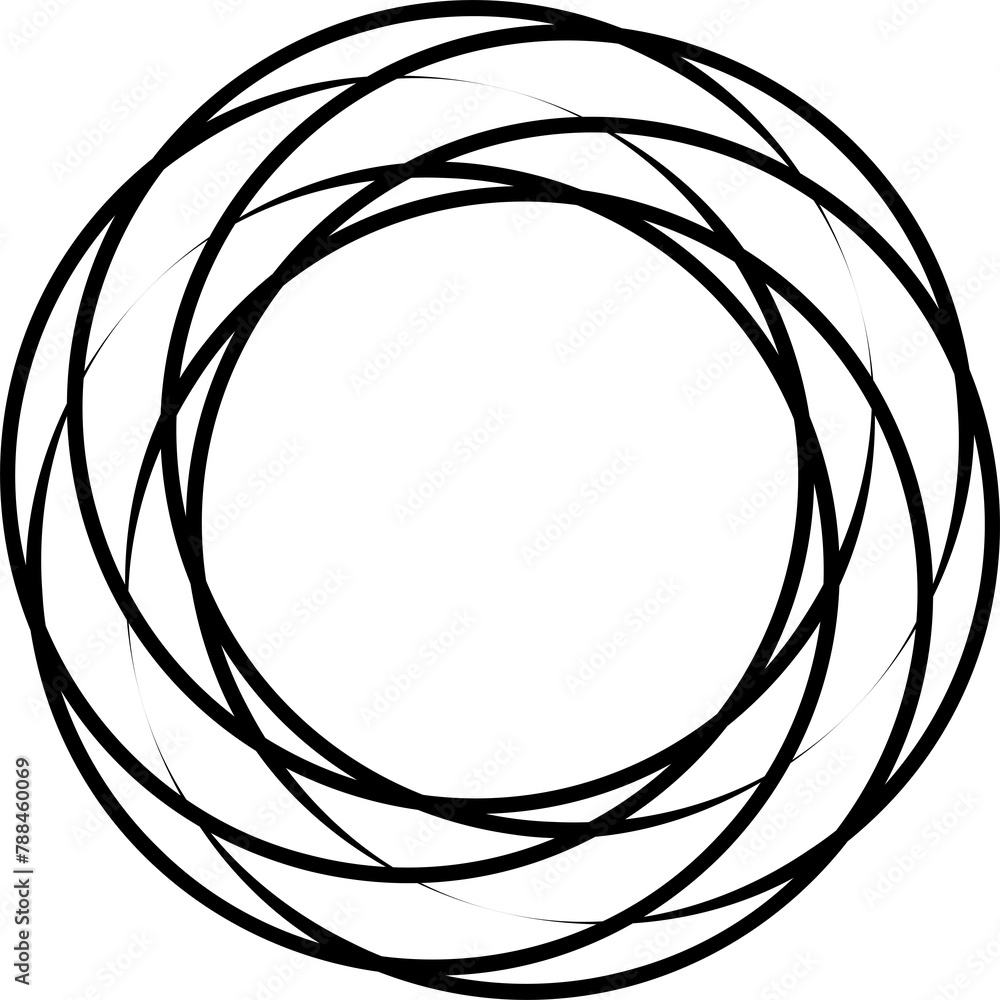 Overlapping circles and round. Graphic overlay design Overlapping circles and round. Graphic overlay design