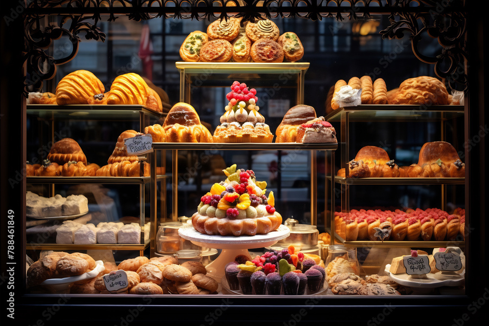 Antique French Bakery Window