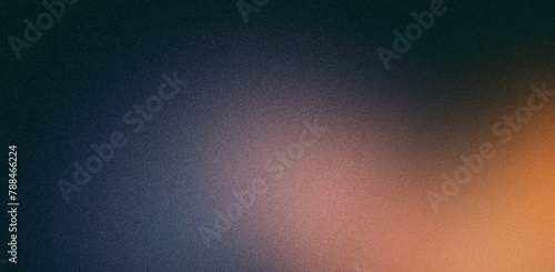 Dark black grey orange spot , color gradient rough abstract background shine bright light and glow template empty space , grainy noise grungy texture