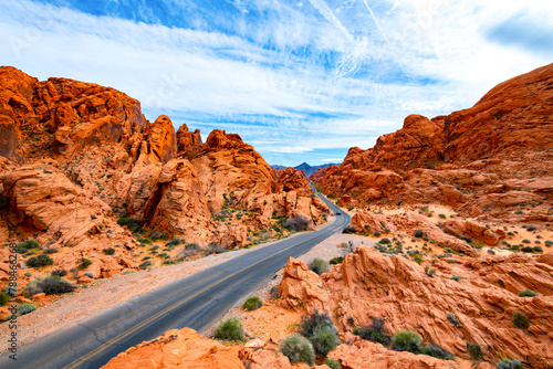 Photography Valley of Fire State Park is a public recreation and nature preservation area south of Overton, Nevada (USA)  in the Mojave Desert, near Las Vegas