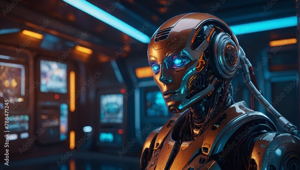robot in space robot in space
