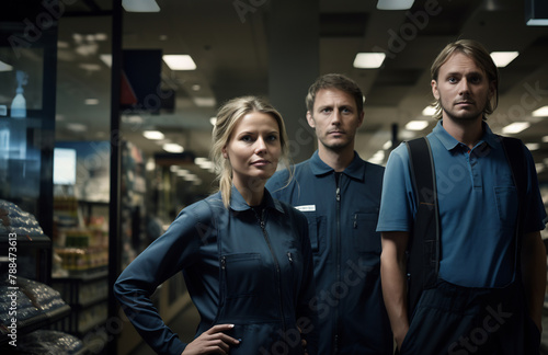 Friendly Grocery Staff Ready to Assist