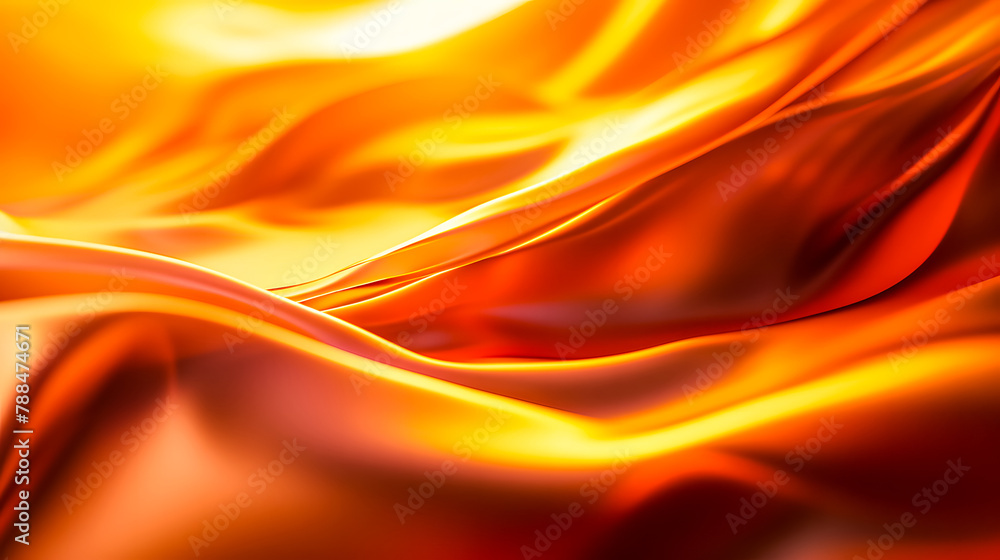 Abstract Orange Wavy Background Vector. Bokeh light fractal beauty, digital abstract creation come together beautifully Abstract Orange Wavy Background Vector. Bokeh light fractal beauty, digital abstract creation come together beautifully