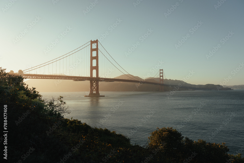 Sunset at the Golden Gate Bridge in San Francisco, California, USA Sunset at the Golden Gate Bridge in San Francisco, California, USA