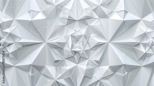 Abstract Geometric white Background