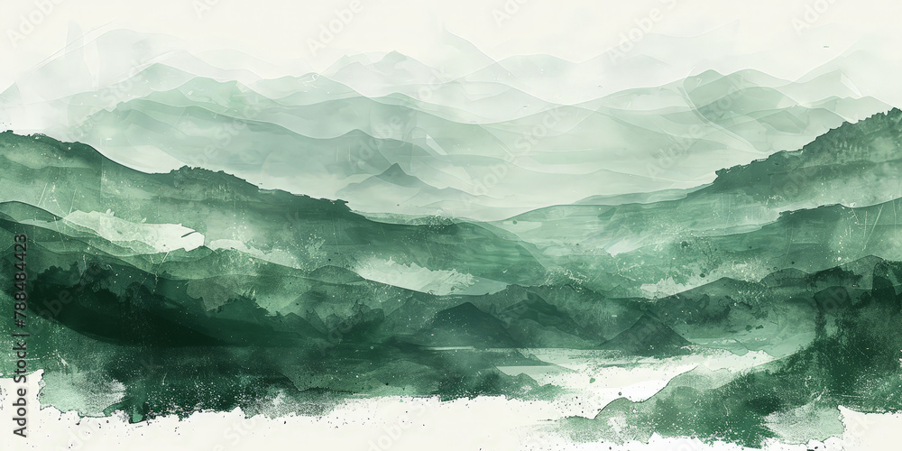 Mint green white beige texture brushstrokes on wall background, banner Mint green white beige texture brushstrokes on wall background, banner