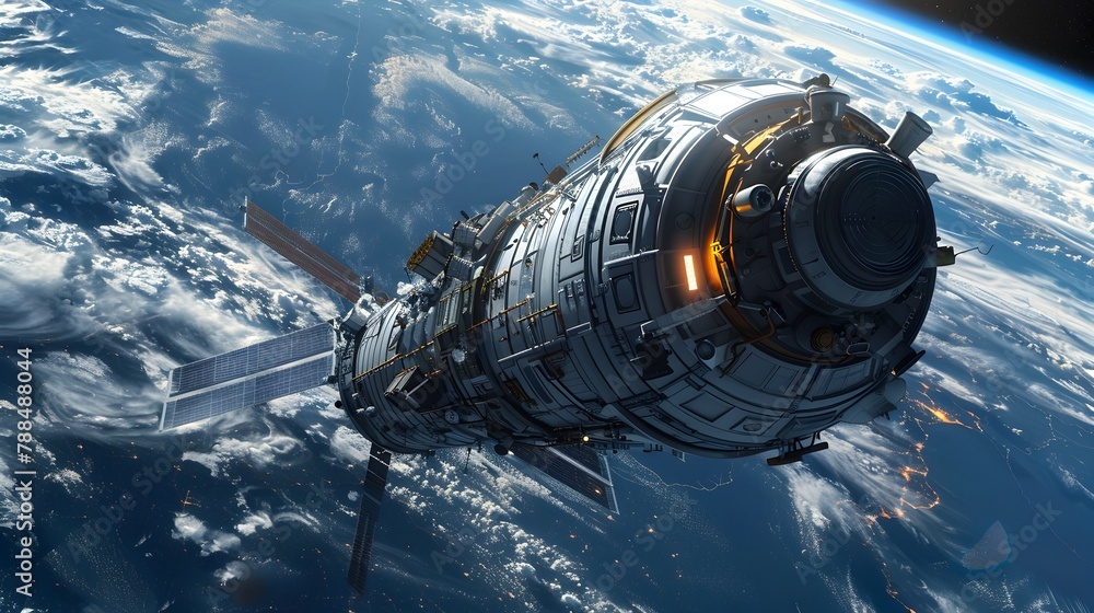 Space Station's Panoramic View: A Future of Green Technologies Powering the Earth's Continents Space Station's Panoramic View: A Future of Green Technologies Powering the Earth's Continents