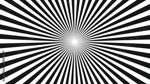 Abstract Optical Illusion  Monochrome radial pattern creating a hypnotic optical illusion.