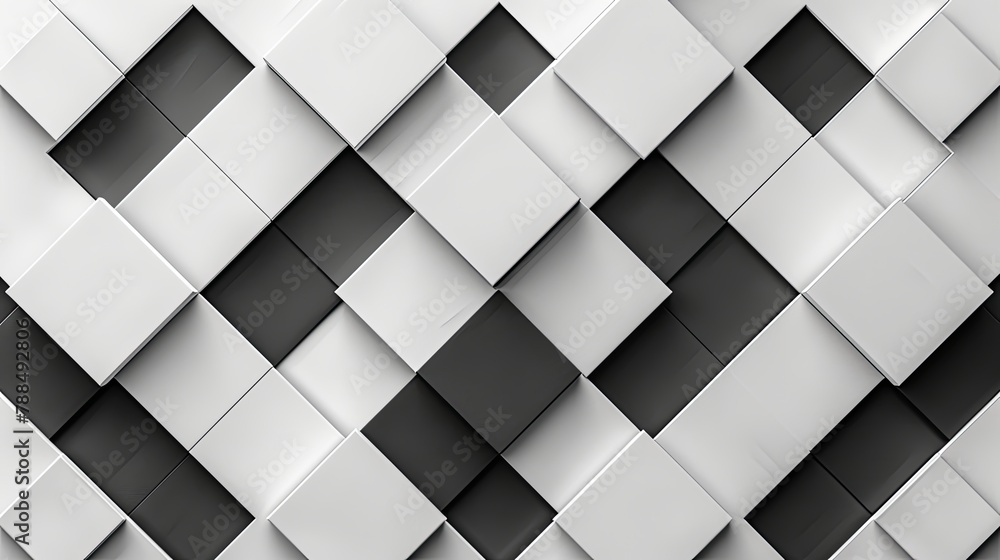 Abstract Geometric White 3D Cubes Wallpaper Abstract Geometric White 3D Cubes Wallpaper