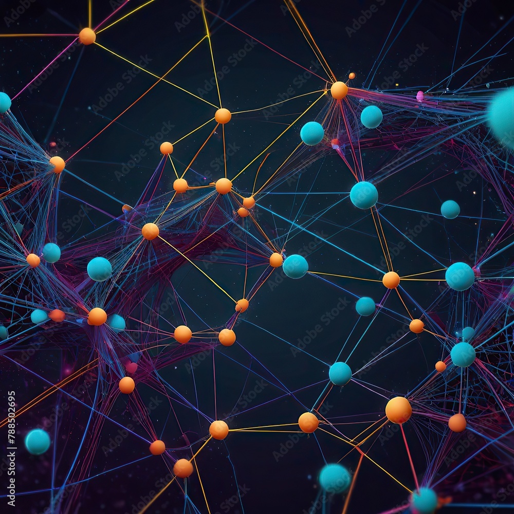 Abstract polygonal space low poly dark background with connecting dots and lines Abstract polygonal space low poly dark background with connecting dots and lines