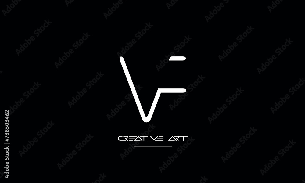 FV, VF, F, V abstract letters logo monogram FV, VF, F, V abstract letters logo monogram