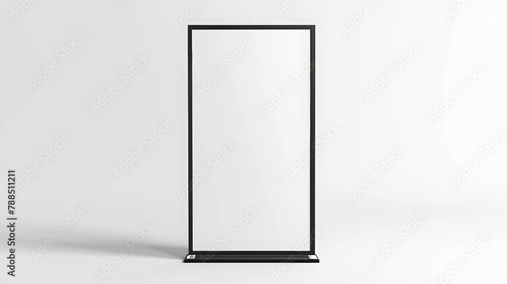 vertical billboard standing on the ground, product placement, isolated, mockup, white grey background, copy and text space, 16:9 vertical billboard standing on the ground, product placement, isolated, mockup, white grey background, copy and text space, 16:9