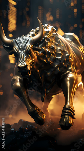 Bull stock illustration © ma