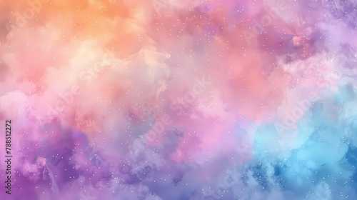 "Pastel Nebula: A Celestial Watercolor Symphony"09
