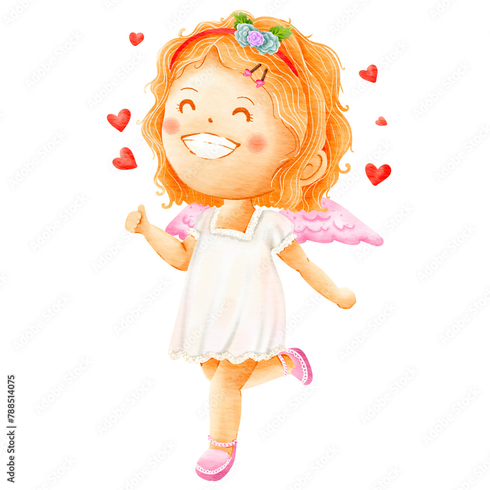 Fototapeta premium girl with heart