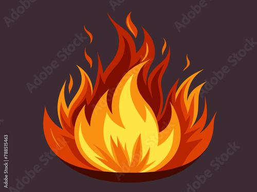 fire flames vector