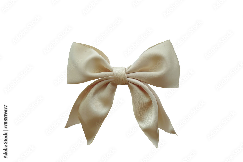 Elegant Floral Bow Tie on Background
