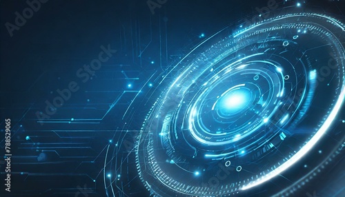 background of circles, wallpaper Target, Futuristic technology interface with glowing circles