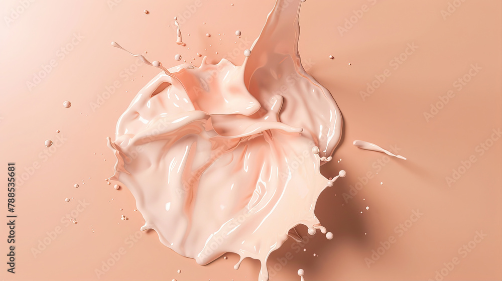 Orange background with paint splashes in the middle
Orange background with paint splashes in the middle
