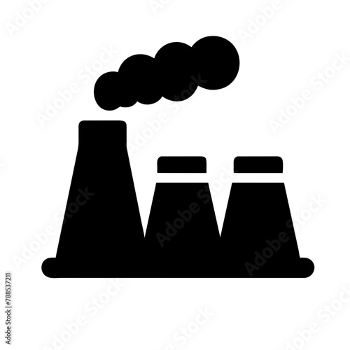 Pollution icon vector graphics element silhouette sign symbol illustration on a Transparent Background
