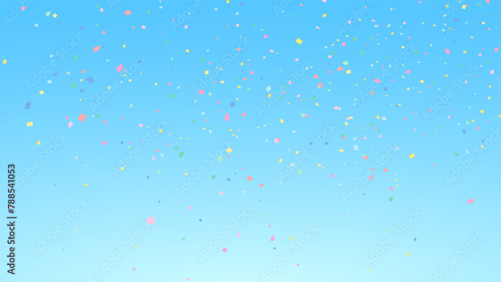 細かい紙吹雪が空に舞う背景イラスト_16:9 細かい紙吹雪が空に舞う背景イラスト_16:9