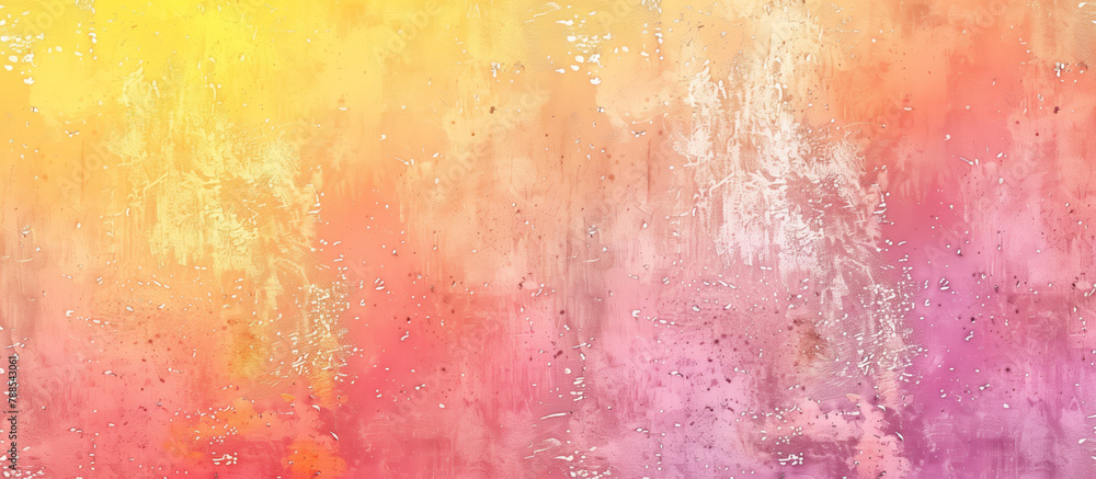 Fototapeta premium Colorful pastel gradient background with soft blur. Abstract simple backdrop with tender rainbow color, pink green and purple, pastels. Soft blurred for design, banner, packaging or wallpaper.