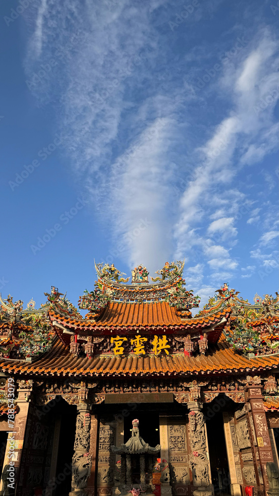 Taiwan Temple Roof Taiwan Temple Roof