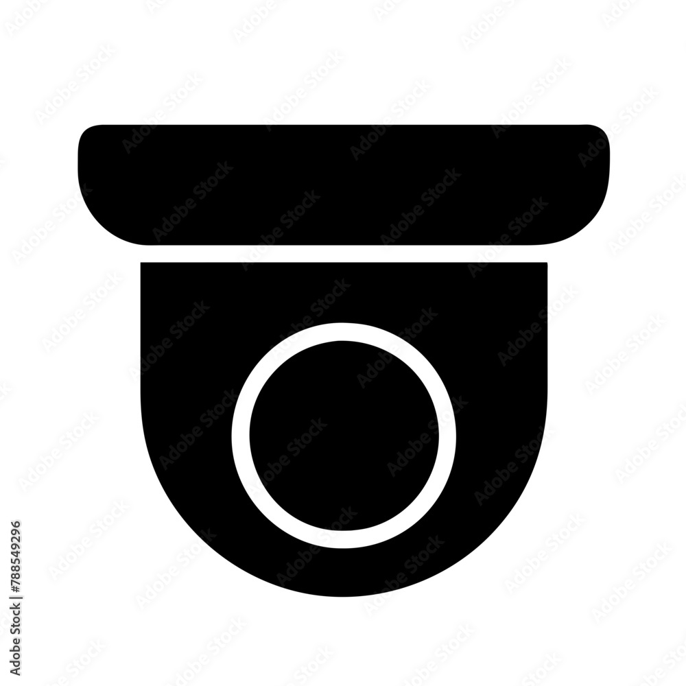 Security Camera Single icon vector graphics element silhouette CCTV sign symbol illustration on a Transparent Background Security Camera Single icon vector graphics element silhouette CCTV sign symbol illustration on a Transparent Background