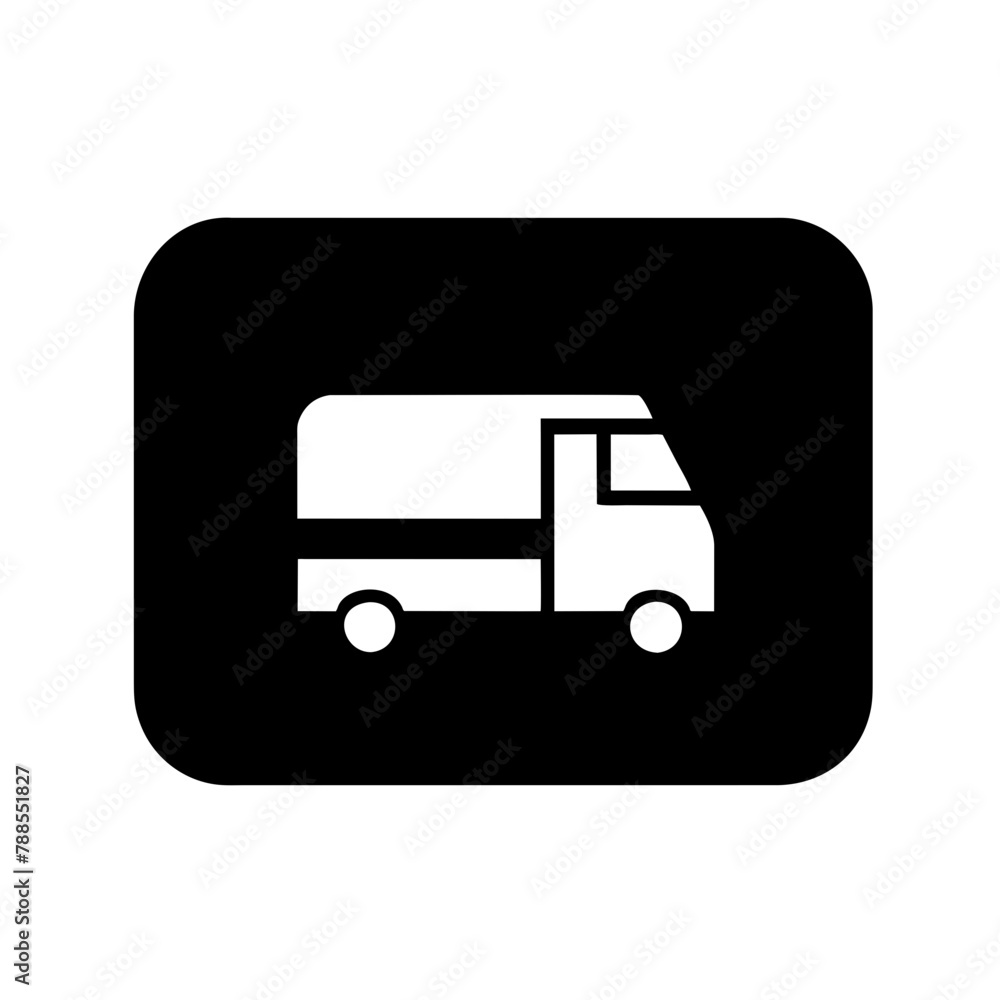 RV icon vector graphics element silhouette sign symbol illustration on a Transparent Background RV icon vector graphics element silhouette sign symbol illustration on a Transparent Background