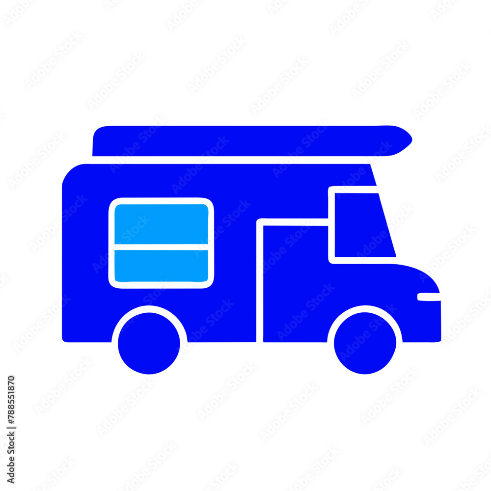 RV icon vector graphics element silhouette sign symbol illustration on a Transparent Background RV icon vector graphics element silhouette sign symbol illustration on a Transparent Background