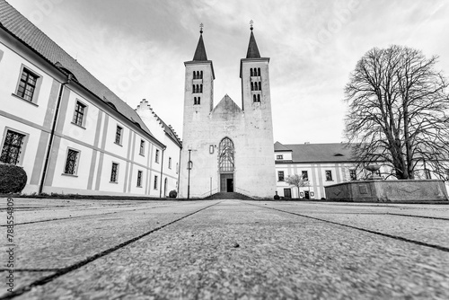 Premonstratensian Monastery from 12th century. Milevsko, Czech Republic.