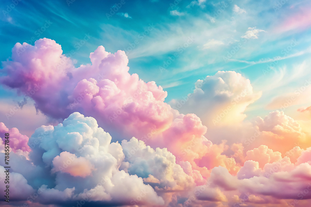 Dreamy Pastel Clouds: Soft and dreamy pastel-colored clouds blending together, evoking a sense of tranquility and serenity in designs.
Dreamy Pastel Clouds: Soft and dreamy pastel-colored clouds blending together, evoking a sense of tranquility and serenity in designs.