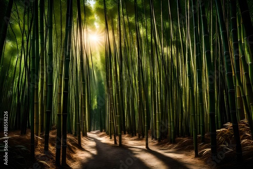 bamboo forest in the morning