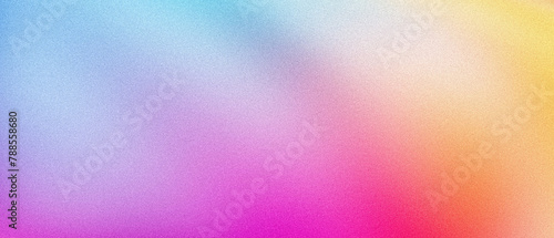 Grainy gradient background  vibrant summer colors noise texture abstract banner backdrop design