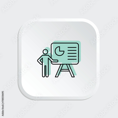 interactive presentation, professional presentation, effective presentation, presentation icon, slideshow icon, lecture icon, seminar icon, talk icon, speech icon.