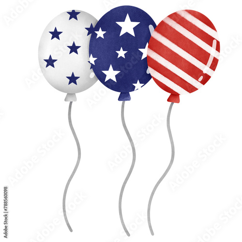 Balloons for the American Independence Day celebration