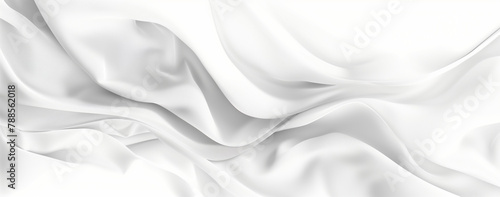 Abstrakter weißer Hintergrund mit weichen Wellen und unscharfen Kanten. photo
