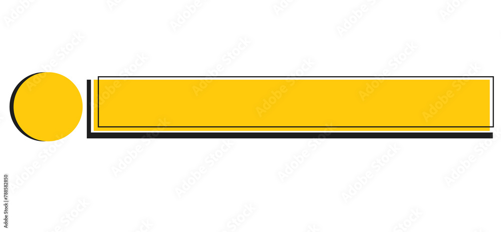 Yellow News Lower Third Label Banner Yellow News Lower Third Label Banner